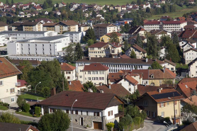 Vue d'ensemble éloignée, depuis l'ouest. © Région Bourgogne-Franche-Comté, Inventaire du patrimoine