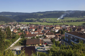 Vue d'ensemble de la ville depuis les hauts de la rue Bois-Soleil. © Région Bourgogne-Franche-Comté, Inventaire du patrimoine