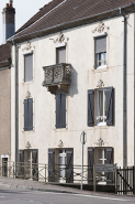 Façade antérieure sur la rue du Général Détrie : vue rapprochée. © Région Bourgogne-Franche-Comté, Inventaire du patrimoine