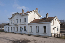 Port-d'Atelier : vue générale de la gare. © Région Bourgogne-Franche-Comté, Inventaire du patrimoine