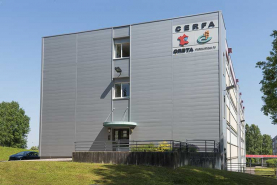Angle sud-est du bâtiment d'externat et d'internat, dont cette moitié sud abrite le Greta. © Région Bourgogne-Franche-Comté, Inventaire du patrimoine
