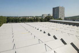 Couverture en sheds des ateliers. © Région Bourgogne-Franche-Comté, Inventaire du patrimoine
