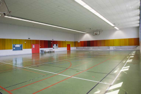 Vue intérieure du gymnase. © Région Bourgogne-Franche-Comté, Inventaire du patrimoine