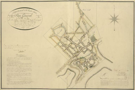 Plan d'alignement de 1839, vue générale © Archives départementales de la Haute-Saône