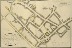 La ville basse sur le plan d'alignement de 1839 © Archives départementales de la Haute-Saône