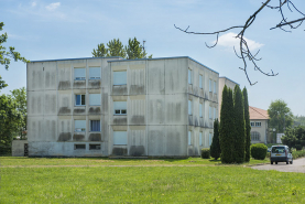 Angle nord-ouest des logements de fonction. © Région Bourgogne-Franche-Comté, Inventaire du patrimoine