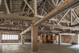 Vue intérieure de l'atelier de la scierie (après réhabilitation). © Région Bourgogne-Franche-Comté, Inventaire du patrimoine