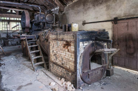 Machine à vapeur King. Vue d'ensemble depuis l'entrée. © Région Bourgogne-Franche-Comté, Inventaire du patrimoine