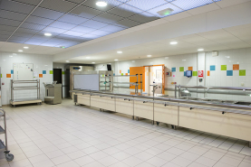 Vue intérieure de la cantine. © Région Bourgogne-Franche-Comté, Inventaire du patrimoine