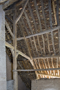 Intérieur : détail de la charpente. © Région Bourgogne-Franche-Comté, Inventaire du patrimoine