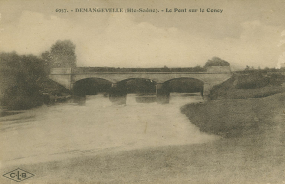 Demangevelle. Le pont sur le Coney. Carte postale. © Région Bourgogne-Franche-Comté, Inventaire du patrimoine