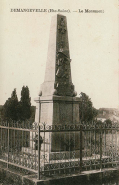 Demangevelle. Le monument. Carte postale. © Région Bourgogne-Franche-Comté, Inventaire du patrimoine