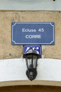 Détail de la plaque d'identification. © Région Bourgogne-Franche-Comté, Inventaire du patrimoine