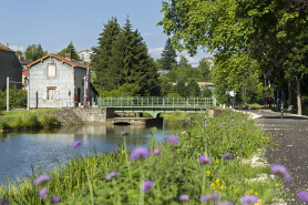 Le pont tournant depuis l'aval. © Région Bourgogne-Franche-Comté, Inventaire du patrimoine