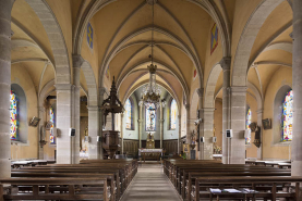 Vue intérieure de l'église. © Région Bourgogne-Franche-Comté, Inventaire du patrimoine