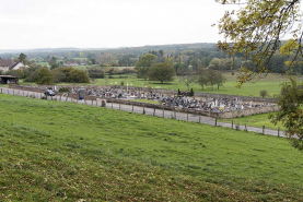 Le cimetière vu du sud-est. © Région Bourgogne-Franche-Comté, Inventaire du patrimoine