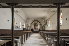 Vue intérieure depuis l'entrée. © Région Bourgogne-Franche-Comté, Inventaire du patrimoine