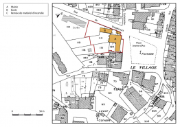Plan de masse et de situation. © Région Bourgogne-Franche-Comté, Inventaire du patrimoine