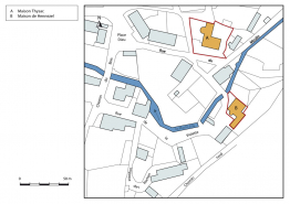 Plan masse et de situation. © Région Bourgogne-Franche-Comté, Inventaire du patrimoine