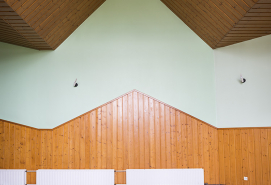 Détail intérieur dans la cantine. © Région Bourgogne-Franche-Comté, Inventaire du patrimoine