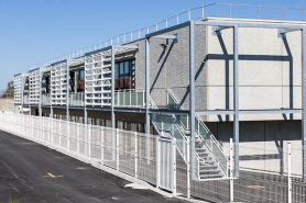 Façade sud de l'extension. © Région Bourgogne-Franche-Comté, Inventaire du patrimoine