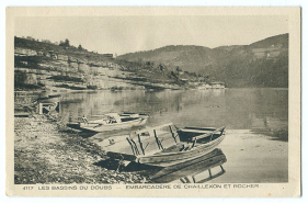 4117 Les bassins du Doubs- Embarcadère de Chaillexon et rocher, 1ère moitié 20e siècle. © Région Bourgogne-Franche-Comté, Inventaire du patrimoine