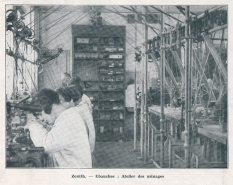 Zenith. - Ebauches : atelier des usinages, 1933. Bâtiment détruit et remplacé par celui de Frances Ebauches ? © Région Bourgogne-Franche-Comté, Inventaire du patrimoine