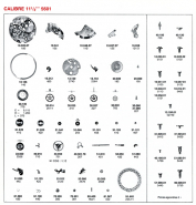 Calibre 11 1/2''' 5601 [liste des fournitures], 1980. © Région Bourgogne-Franche-Comté, Inventaire du patrimoine