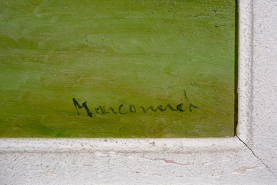 Signature du peintre Marconnet. © Région Bourgogne-Franche-Comté, Inventaire du patrimoine