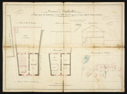 Projet pour la construction d'une salle d'école des garçons et d'une salle de mairie. © Région Bourgogne-Franche-Comté, Inventaire du patrimoine
