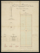 Projet pour la construction d'un nouveau cimetière. © Archives départementales de la Haute-Saône