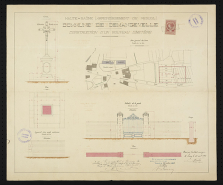 Plan : construction d'un nouveau cimetière. © Région Bourgogne-Franche-Comté, Inventaire du patrimoine