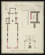 Plan : réparations de l'église. © Région Bourgogne-Franche-Comté, Inventaire du patrimoine
