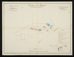 Construction d'un cimetière. [Plan] 1852 © Région Bourgogne-Franche-Comté, Inventaire du patrimoine