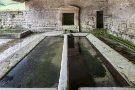 Les bassins du lavoir, rue de la Fontaine. © Région Bourgogne-Franche-Comté, Inventaire du patrimoine
