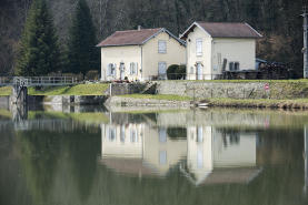 Site du barrage en amont du bief, commune de Ranzevelle. © Région Bourgogne-Franche-Comté, Inventaire du patrimoine