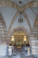 La croisée d'ogives du porche. © Région Bourgogne-Franche-Comté, Inventaire du patrimoine