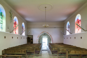 La nef depuis le choeur. © Région Bourgogne-Franche-Comté, Inventaire du patrimoine