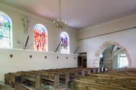 La nef de trois quarts. © Région Bourgogne-Franche-Comté, Inventaire du patrimoine