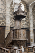 Vue générale de la chaire à prêcher. © Région Bourgogne-Franche-Comté, Inventaire du patrimoine