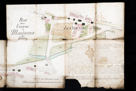 Plan du quartier dit Le Cornot (1814). © Région Bourgogne-Franche-Comté, Inventaire du patrimoine
