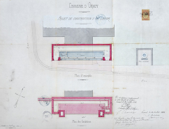 Projet de construction d'un lavoir (1886). © Région Bourgogne-Franche-Comté, Inventaire du patrimoine