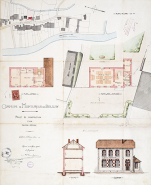 Projet présenté par l'architecte Humbaire pour la construction d'une école maternelle (1903). © Région Bourgogne-Franche-Comté, Inventaire du patrimoine