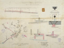 Projet de conduites d'eau et de fontaines, 1886. © Région Bourgogne-Franche-Comté, Inventaire du patrimoine