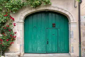 Vue de la porte charretière © Région Bourgogne-Franche-Comté, Inventaire du patrimoine