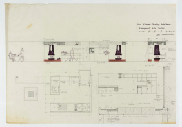 Plans et schémas d'aménagement de la cuisine. © Région Bourgogne-Franche-Comté, Inventaire du patrimoine