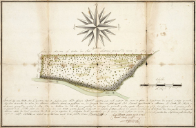 Plan du canton accordé aux Religieux par le comte de Rosen, en 1736. © Région Bourgogne-Franche-Comté, Inventaire du patrimoine
