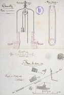 Plan du puits à reconstruire, 1851 © Région Bourgogne-Franche-Comté, Inventaire du patrimoine