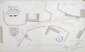 Plan de situation, fontaines 