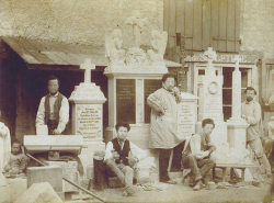 L'atelier de sculpture de François Lempereur, 1878. © Région Bourgogne-Franche-Comté, Inventaire du patrimoine